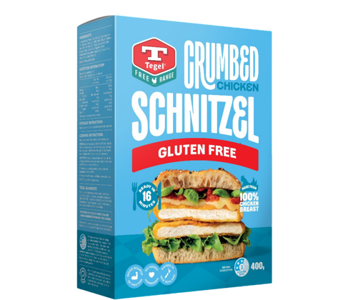 Tegel Free Range Gluten Free Crumbed Schnitzel 400G 3D 2 3