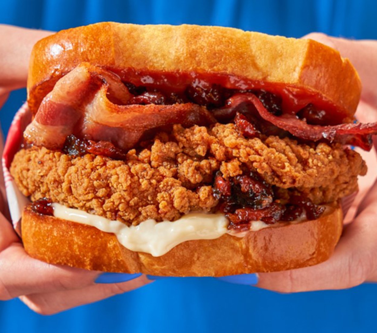 Bacon Jam & Crispy Chicken Buttie