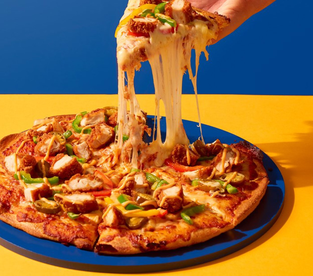Cheesy Chicken Pizza