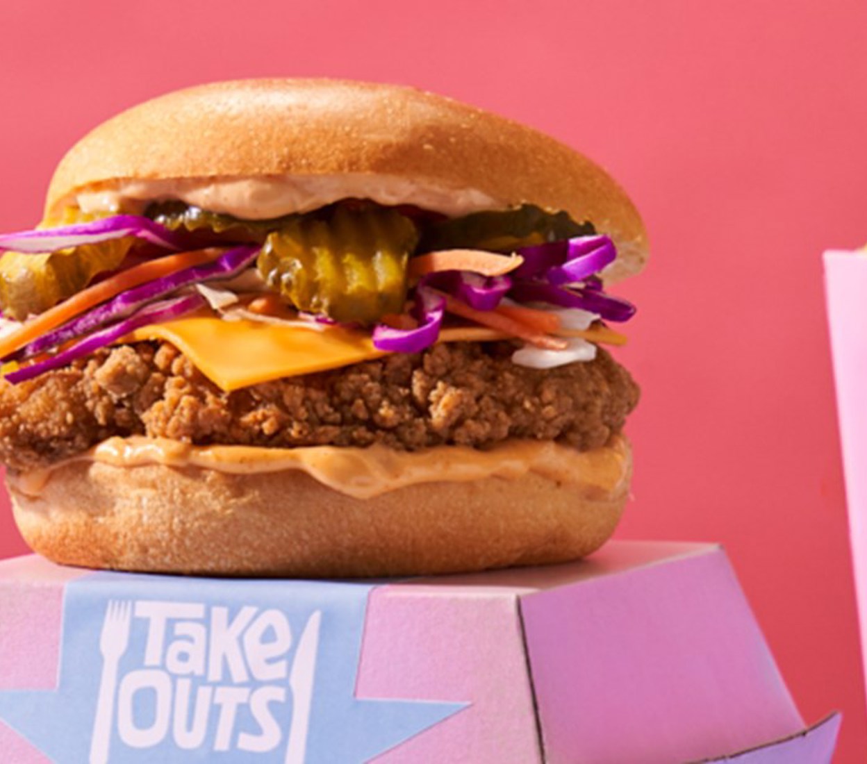 Classic Chicken Take Out Burger with not-so-secret special sauce