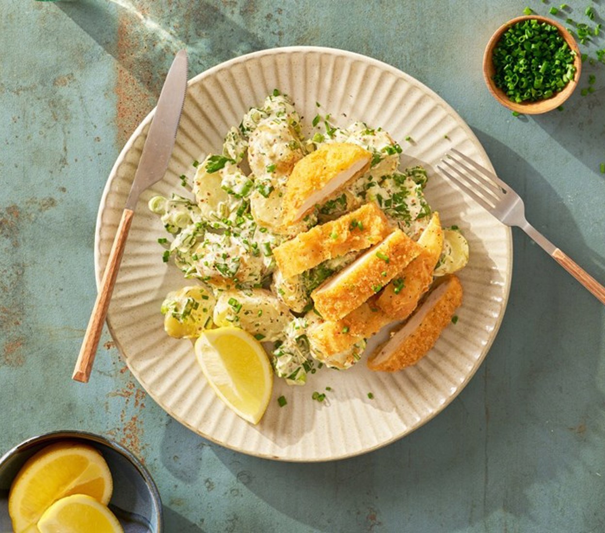 Crunchy Chicken & Herby New Potato Salad